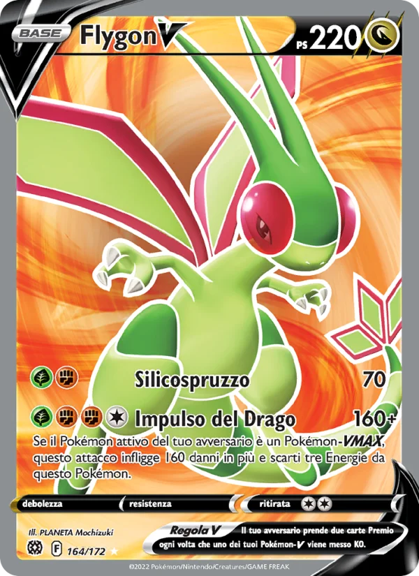 Flygon V Astri Lucenti carta Pokémon italiana UR