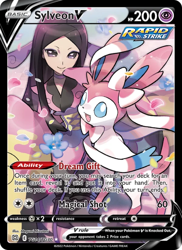 Sylveon V Astri Lucenti carta Pokémon italiana