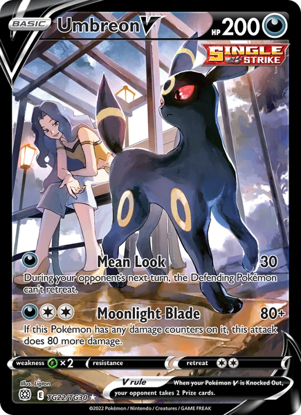 Umbreon V Astri Lucenti carta Pokémon italiana