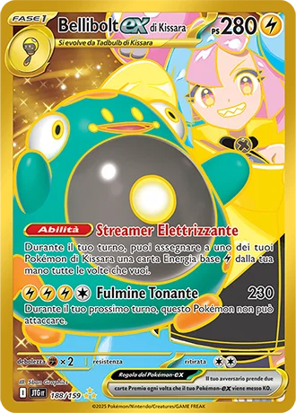 Bellibolt ex di Kissara Avventure Insieme carta Pokémon italiana