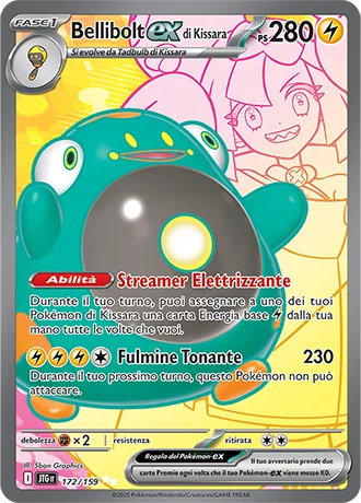 Bellibolt ex di Kissara Avventure Insieme carta Pokémon italiana