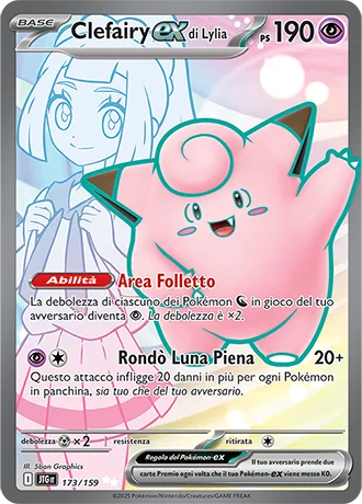 Clefairy ex di Lylia Avventure Insieme carta Pokémon italiana