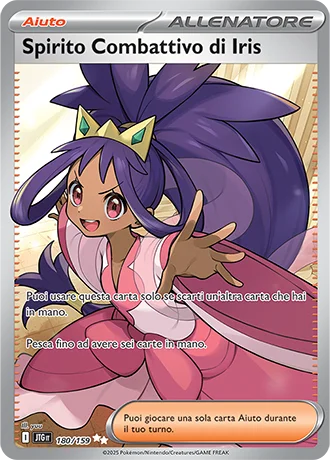 Spirito Combattivo di Iris Avventure Insieme carta Pokémon italiana