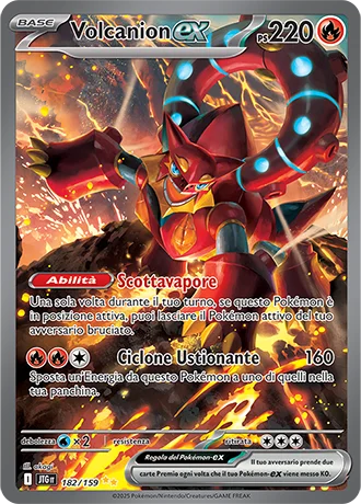 Volcanion ex Avventure Insieme carta Pokémon italiana