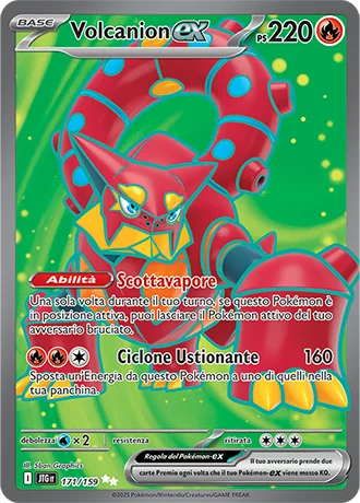 Volcanion ex Avventure Insieme carta Pokémon italiana