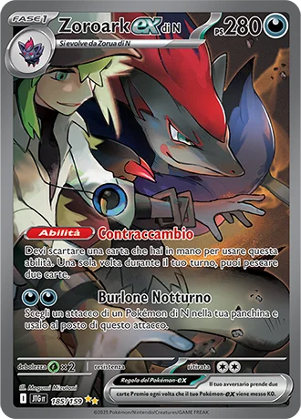 Zoroark ex di N Avventure Insieme carta Pokémon italiana
