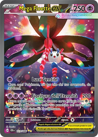 Mega Floette ex Caos Nascente carta Pokémon italiana SIR