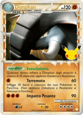Donphan Gran Festa carta Pokémon italiana UR