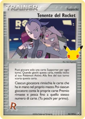 Tenente del Rocket Gran Festa carta Pokémon italiana UR