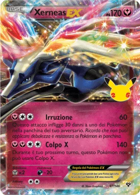 Xerneas EX Gran Festa carta Pokémon italiana UR