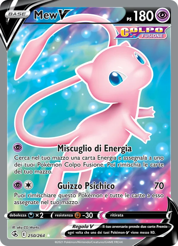 Mew V Colpo Fusione carta Pokémon italiana UR