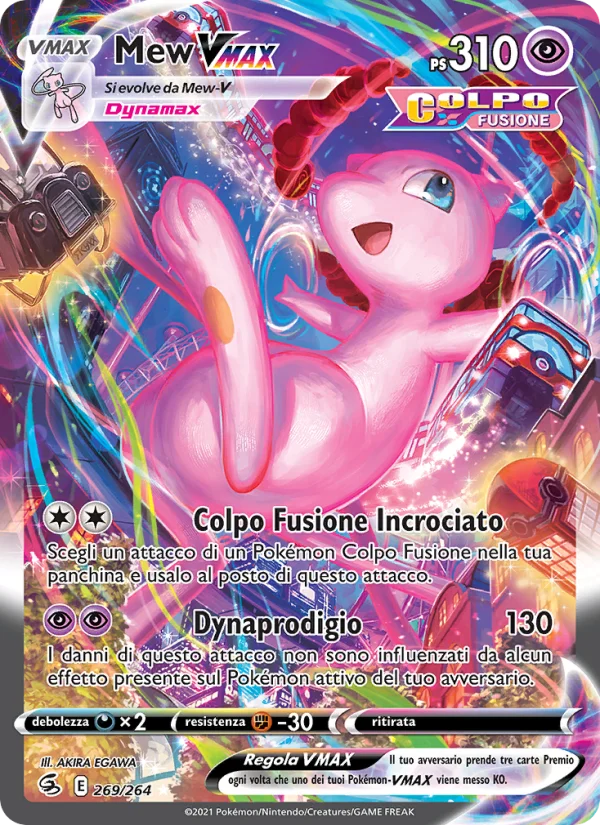 Mew VMAX Colpo Fusione carta Pokémon italiana RR