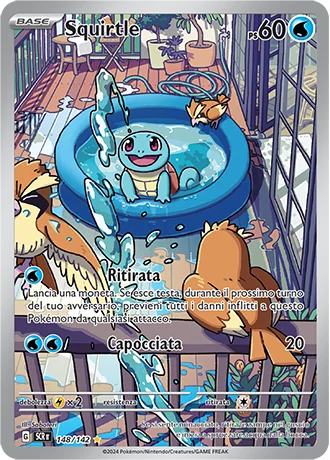 Squirtle Corona Astrale carta Pokémon italiana