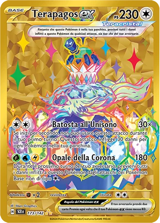 Terapagos ex Corona Astrale carta Pokémon italiana