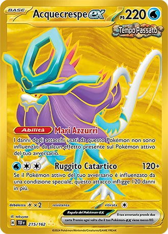 Acquecrespe ex Cronoforze carta Pokémon italiana