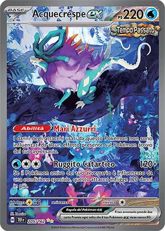 Acquecrespe ex Cronoforze carta Pokémon italiana
