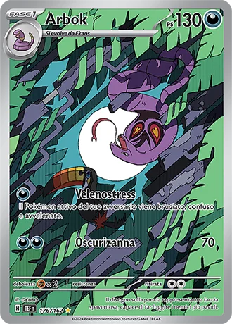 Arbok Cronoforze carta Pokémon italiana