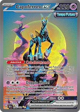 Capoferreo ex Cronoforze carta Pokémon italiana