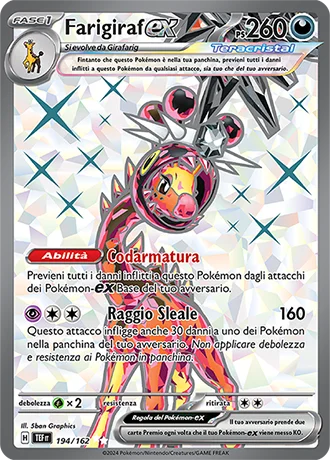 Farigiraf ex Cronoforze carta Pokémon italiana