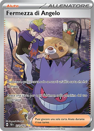Fermezza di Angelo Cronoforze carta Pokémon italiana