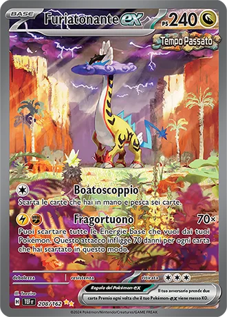 Furiatonante ex Cronoforze carta Pokémon italiana