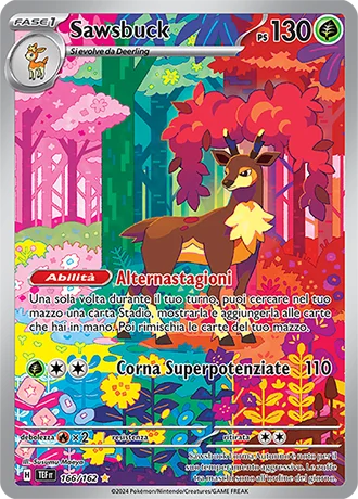 Sawsbuck Cronoforze carta Pokémon italiana