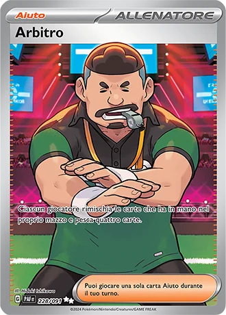 Arbitro Destino di Paldea carta Pokémon italiana