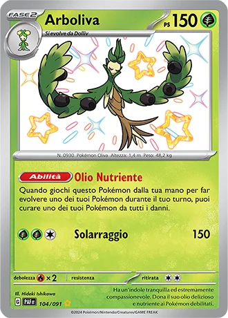 Arboliva Destino di Paldea carta Pokémon italiana