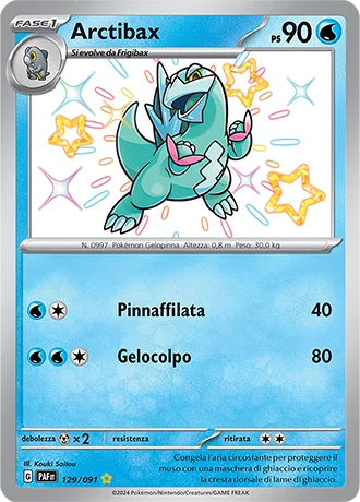 Arctibax Destino di Paldea carta Pokémon italiana