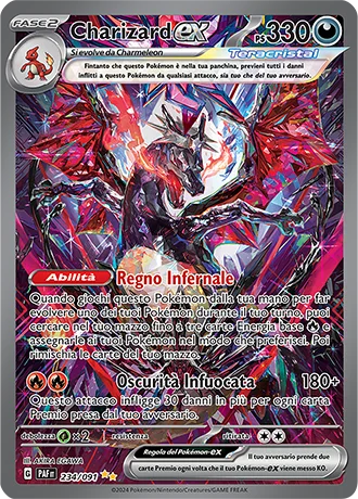 Charizard ex Destino di Paldea carta Pokémon italiana