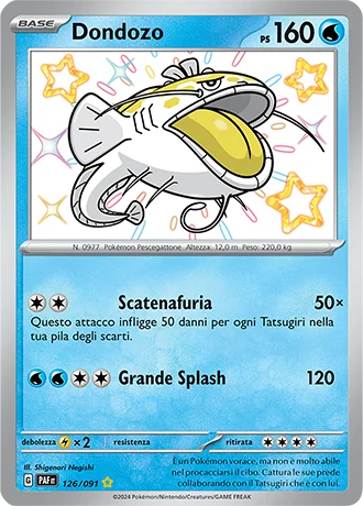 Dondozo Destino di Paldea carta Pokémon italiana