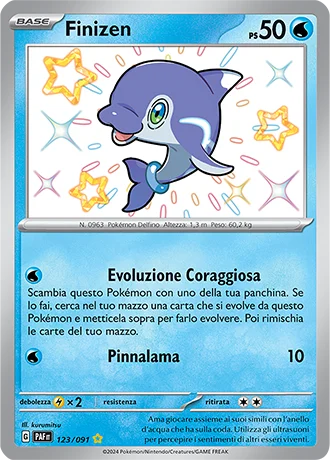 Finizen Destino di Paldea carta Pokémon italiana SSB