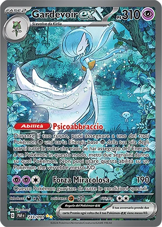 Gardevoir ex Destino di Paldea carta Pokémon italiana