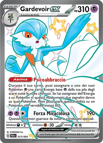 Gardevoir ex Destino di Paldea carta Pokémon italiana