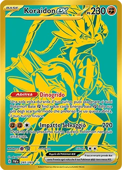 Koraidon ex Destino di Paldea carta Pokémon italiana