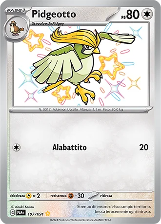 Pidgeotto Destino di Paldea carta Pokémon italiana