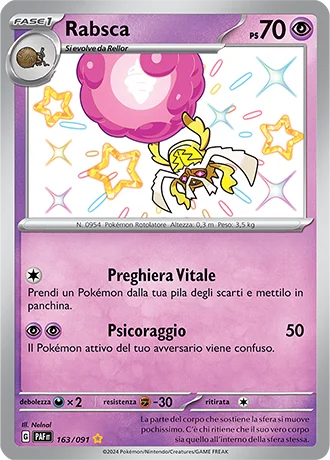Rabsca Destino di Paldea carta Pokémon italiana