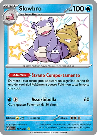 Slowbro Destino di Paldea carta Pokémon italiana SSB