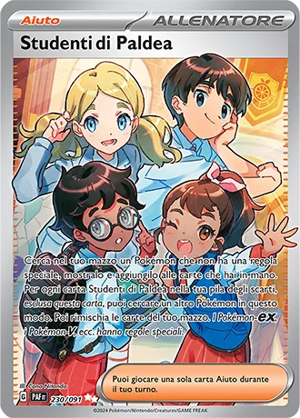 Studenti di Paldea Destino di Paldea carta Pokémon italiana