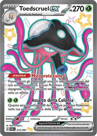 Toedscruel ex Destino di Paldea carta Pokémon italiana SSR
