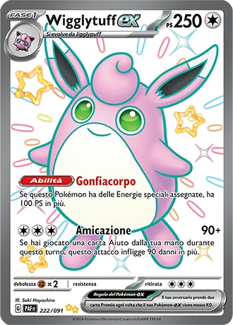 Wigglytuff ex Destino di Paldea carta Pokémon italiana