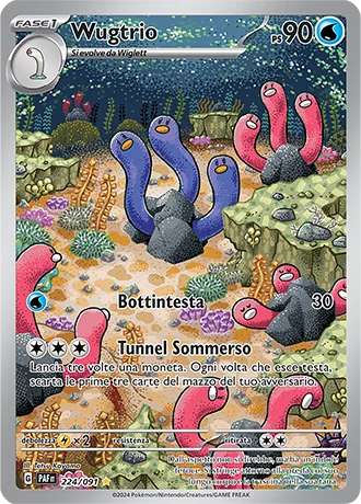 Wugtrio Destino di Paldea carta Pokémon italiana