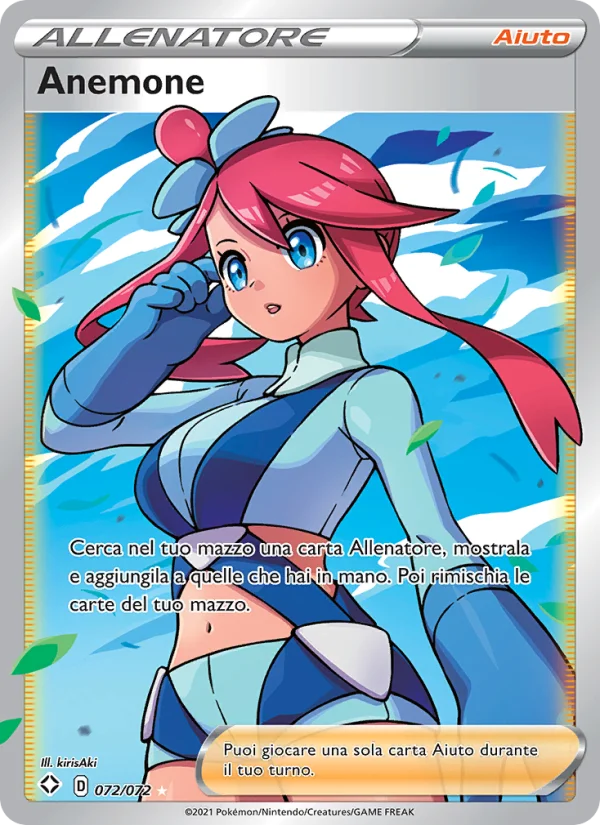 Anemone Destino Splendente carta Pokémon italiana UR
