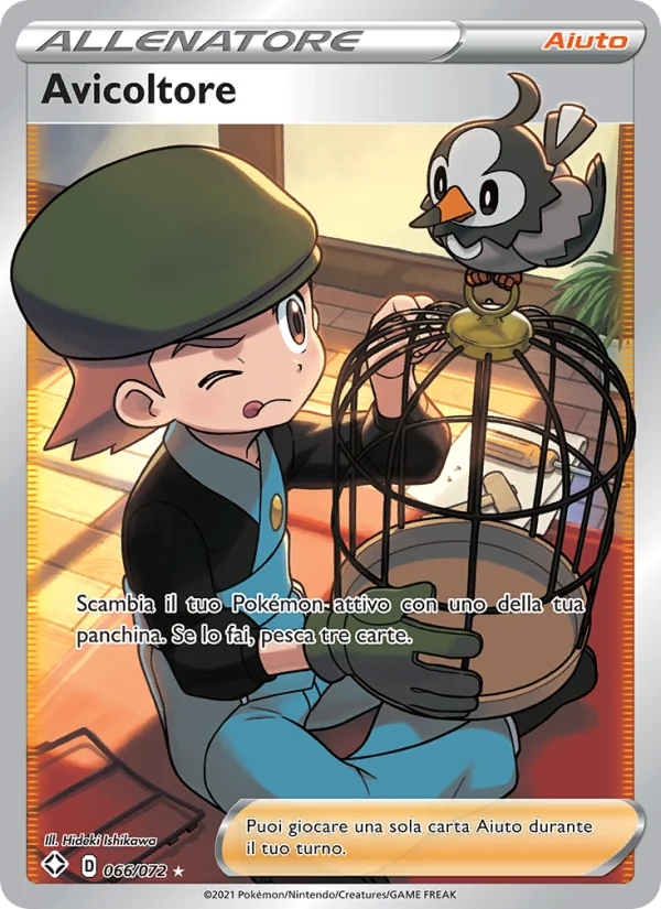 Avicoltore Destino Splendente carta Pokémon italiana UR