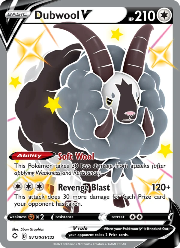 Dubwool V Destino Splendente carta Pokémon italiana