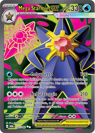 Mega Starmie ex Equilibrio Perfetto carta Pokémon italiana