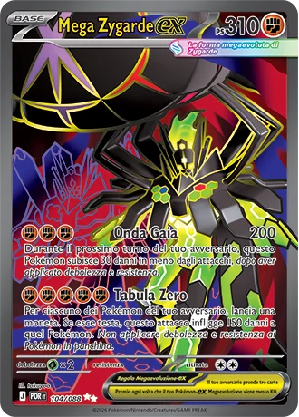 Mega Zygarde ex Equilibrio Perfetto carta Pokémon italiana