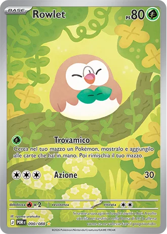 Rowlet Equilibrio Perfetto carta Pokémon italiana