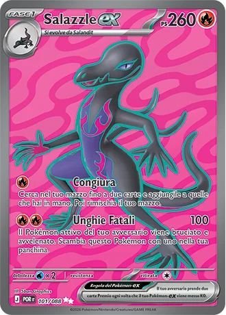 Salazzle ex Equilibrio Perfetto carta Pokémon italiana