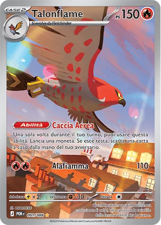 Talonflame Equilibrio Perfetto carta Pokémon italiana